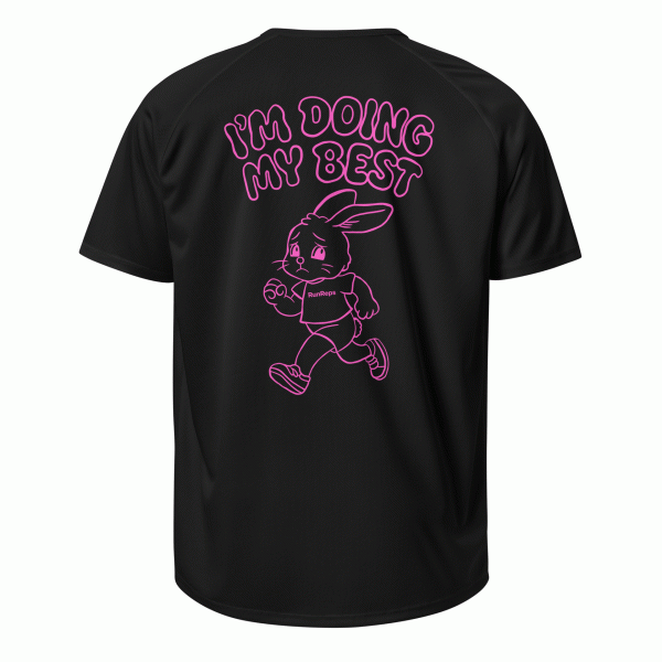 I'm Doing My Best - Unisex Running Jersey - Hot Pink