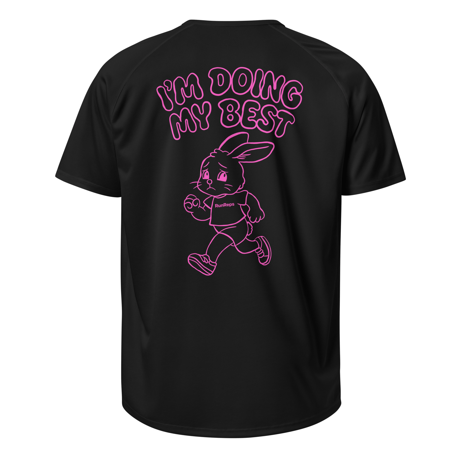 I'm Doing My Best - Unisex Running Jersey - Hot Pink