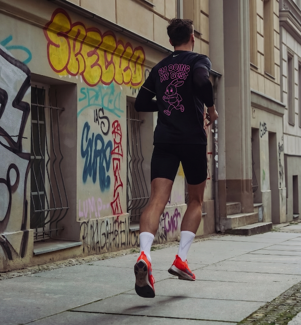 Runner Trying Their Best