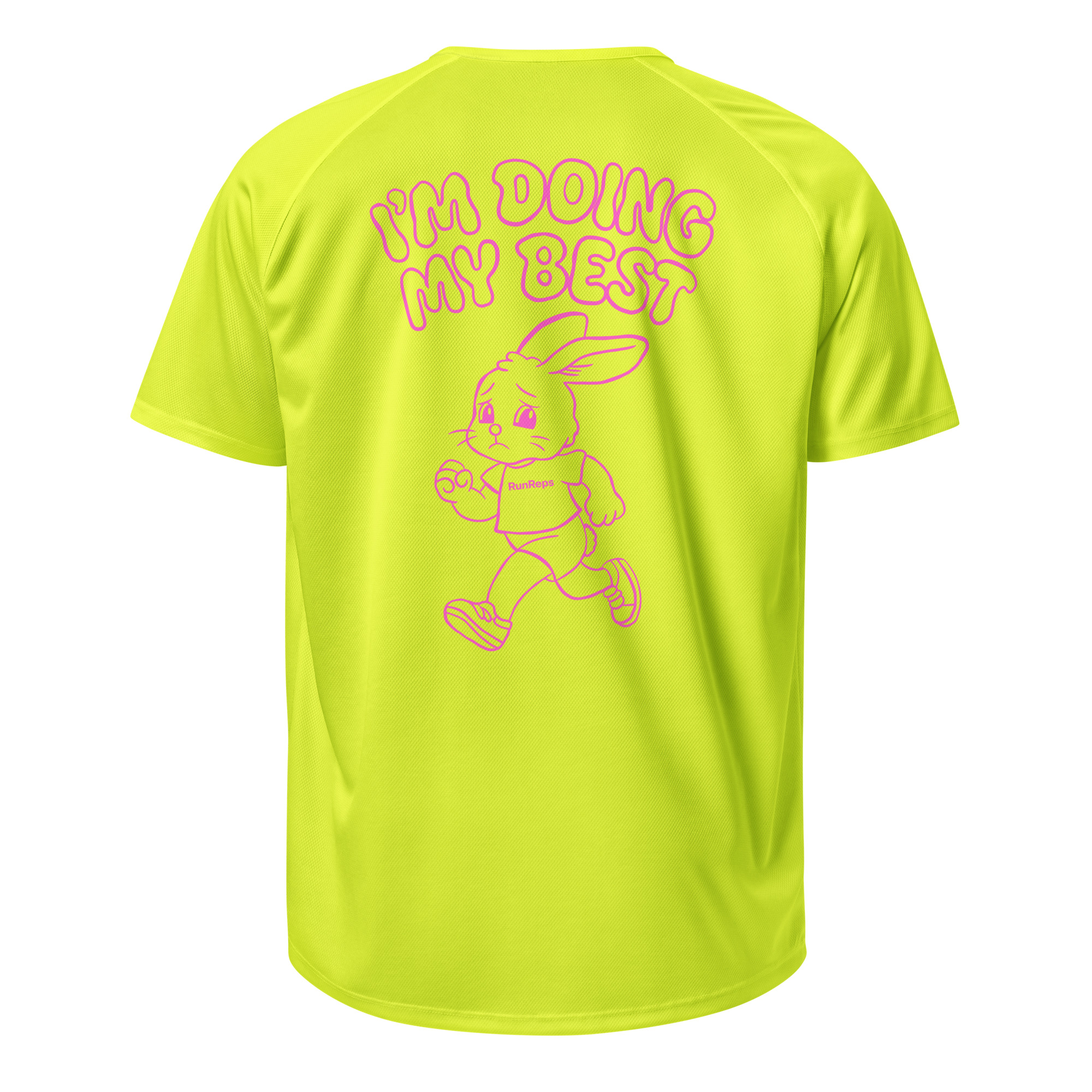 'I'm Doing My Best' Lauftrikot - back view