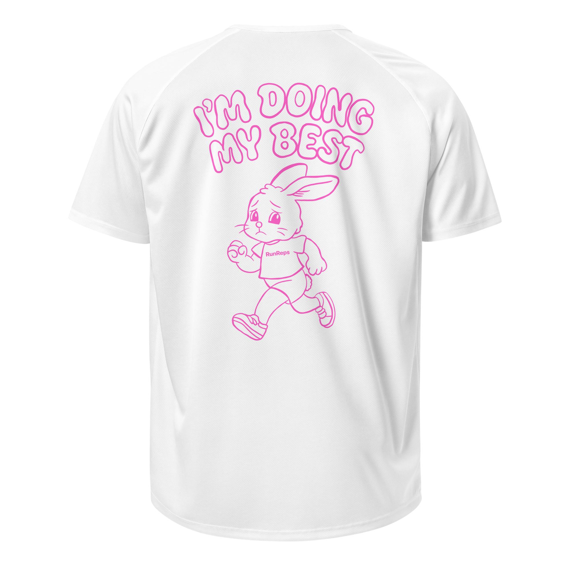 I'm Doing My Best - Unisex Running Jersey - Hot Pink - Image 7